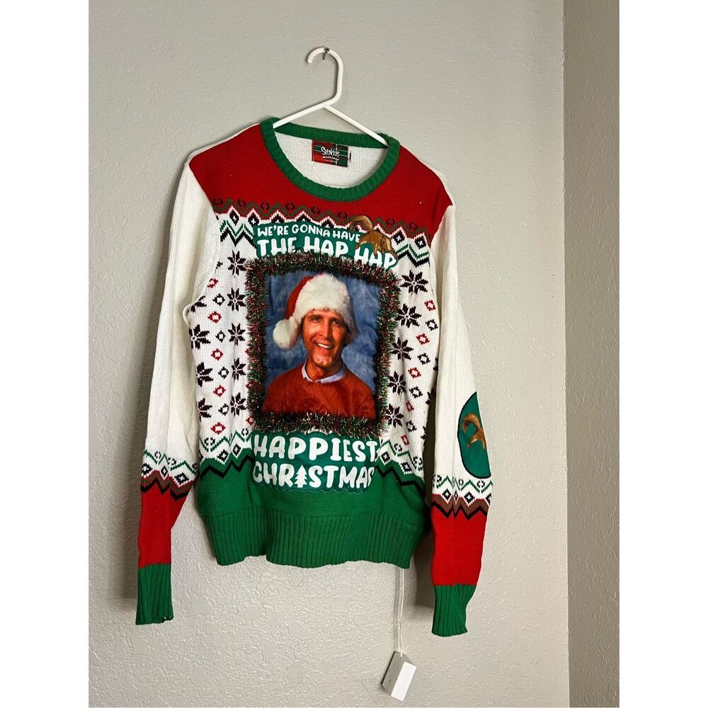 Light-Up Clark Happiest Ugly Christmas Sweater - National Lampoon's Christmas Va